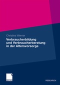 Cover: Verbraucherbildung und Verbraucherberatung in der Altersvorsorge - Springer Gabler