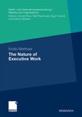 Cover: The Nature of Executive Work - Springer Gabler