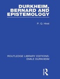Cover: Durkheim, Bernard and Epistemology - Routledge