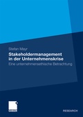 Cover: Stakeholdermanagement in der Unternehmenskrise - Springer Gabler