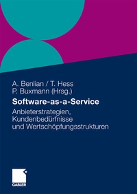 Enlarge image Cover: Software-as-a-Service - Springer Gabler