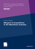 Cover: Mergers & Acquisitions in the Machinery Industry - Springer Gabler