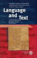 Cover: Language and Text - Universit&auml;tsverlag Winter