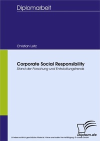 Enlarge image Cover: Corporate Social Responsibility - diplom.de