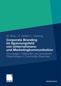 Cover: Corporate Branding im Spannungsfeld von Unternehmens- und Marketingkommunikation - Springer Gabler