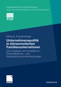 Cover: Unternehmenspolitik in b&ouml;rsennotierten Familienunternehmen - Springer Gabler