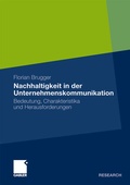 Cover: Nachhaltigkeit in der Unternehmenskommunikation - Springer Gabler