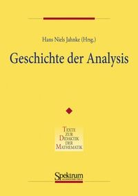 Abbildung von: Geschichte der Analysis - Spektrum Akademischer Verlag