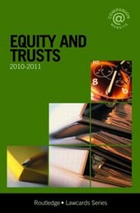 Abbildung von: Equity and Trusts Lawcards 2010-2011 - Routledge Cavendish