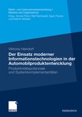 Cover: Der Einsatz moderner Informationstechnologien in der Automobilproduktentwicklung - Springer Gabler