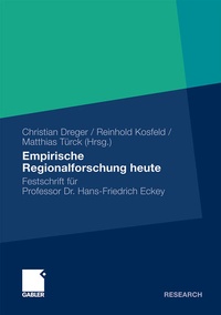Abbildung von: Empirische Regionalforschung heute - Springer Gabler