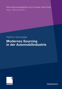 Abbildung von: Modernes Sourcing in der Automobilindustrie - Springer Gabler