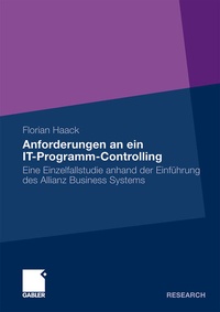 Abbildung von: Anforderungen an ein IT-Programm-Controlling - Springer Gabler