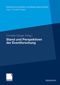 Cover: Stand und Perspektiven der Eventforschung - Springer Gabler