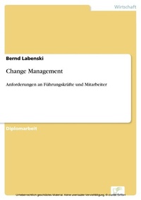 Abbildung von: Change Management - diplom.de