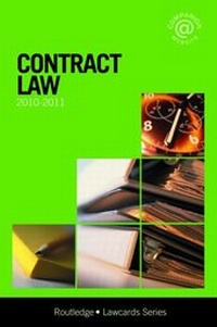 Abbildung von: Contract Lawcards 2010-2011 - Routledge Cavendish