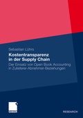 Cover: Kostentransparenz in der Supply Chain - Springer Gabler