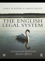 Cover: The English Legal System - Routledge