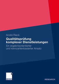 Abbildung von: Qualitätsprüfung komplexer Dienstleistungen - Springer Gabler