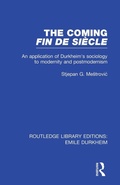Cover: The Coming Fin De Siecle - Routledge