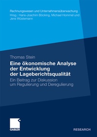 Abbildung von: Eine ökonomische Analyse der Entwicklung der Lageberichtsqualität - Springer Gabler