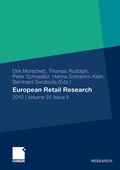 Cover: European Retail Research - Springer Gabler