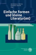 Cover: Einfache Formen und kleine Literatur(en) - Universit&auml;tsverlag Winter