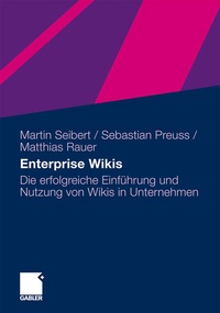 Enlarge image Cover: Enterprise Wikis - Springer Gabler