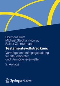 Abbildung von: Testamentsvollstreckung - Springer Gabler