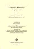 Cover: Hethitisches W&ouml;rterbuch / Band III/2: H/he bis hu - Universit&auml;tsverlag Winter