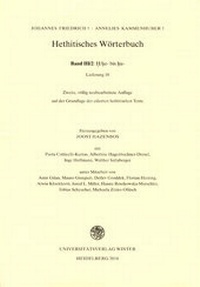 Abbildung von: Hethitisches Wörterbuch / Band III/2: H/he bis hu - Universitätsverlag Winter