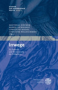 Enlarge image Cover: Irrwege - Universitätsverlag Winter