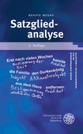 Cover: Satzgliedanalyse - Universit&auml;tsverlag Winter