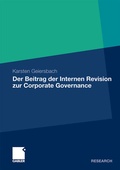 Cover: Der Beitrag der Internen Revision zur Corporate Governance - Springer Gabler