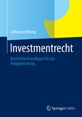 Cover: Investmentrecht - Springer Gabler