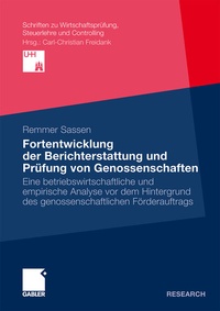 Abbildung von: Fortentwicklung der Berichterstattung und Prüfung von Genossenschaften - Springer Gabler