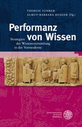 Cover: Performanz von Wissen - Universit&auml;tsverlag Winter