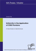 Cover: Uniformity in the Application of CISG Provisions - diplom.de