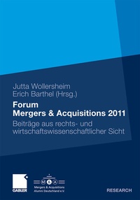 Abbildung von: Forum Mergers & Acquisitions 2011 - Springer Gabler