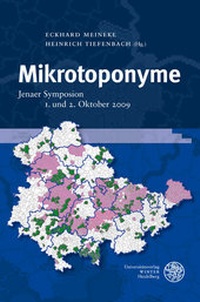 Abbildung von: Mikrotoponyme - Universitätsverlag Winter