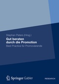 Cover: Gut beraten durch die Promotion - Springer Gabler
