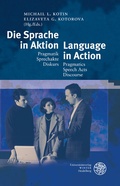 Cover: Die Sprache in Aktion/Language in Action - Universit&auml;tsverlag Winter