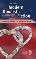 Cover: Modern Domestic Fiction - Universit&auml;tsverlag Winter
