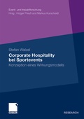 Cover: Corporate Hospitality bei Sportevents - Springer Gabler
