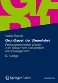Cover: Grundlagen der Steuerlehre - Springer Gabler