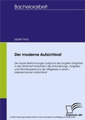 Cover: Der moderne Aufsichtsrat - diplom.de
