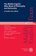 Cover: The Middle English 'Wise Book of Philosophy and Astronomy' - Universit&auml;tsverlag Winter