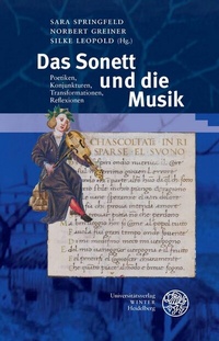 Abbildung von: Das Sonett und die Musik - Universitätsverlag Winter