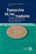 Cover: Transcrire et/ou traduire - Universit&auml;tsverlag Winter