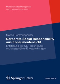 Abbildung von: Corporate Social Responsibility aus Konsumentensicht - Springer Gabler